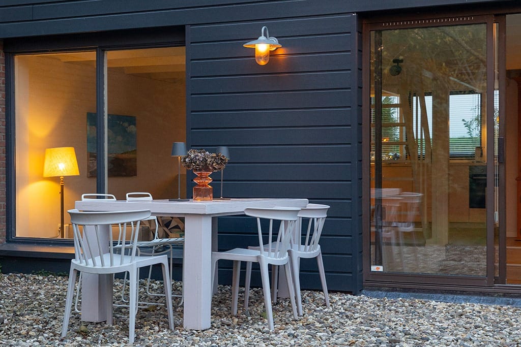 Terasse des Hauses von außen